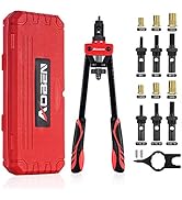 AOBEN 14" Rivet Nut Tool, Professional Hand Rivet Nut Setter Kit Labor-Saving and Compact Design ...