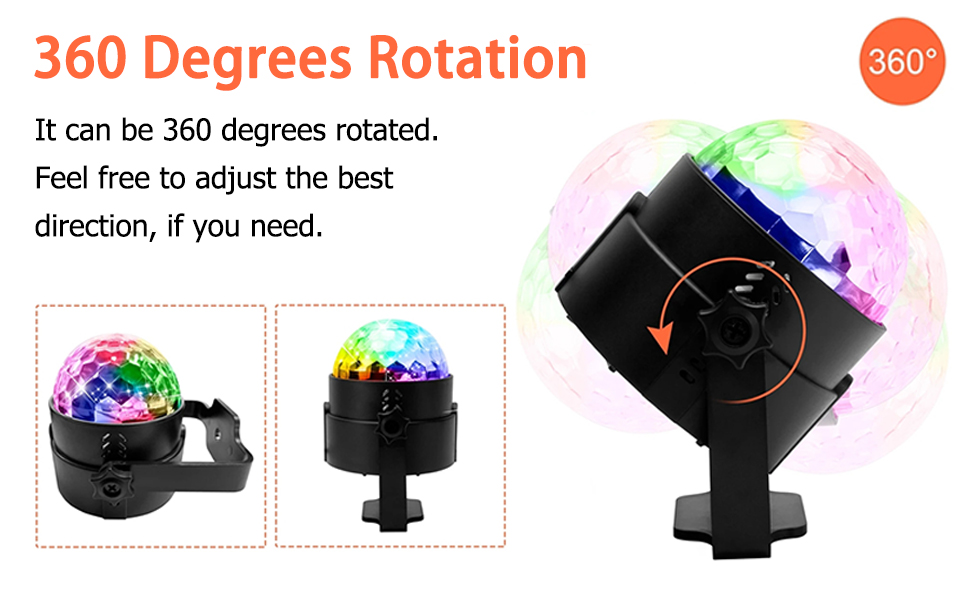 It can be 360 degrees rotated.Feel free to adjust the bestdirection, if you need.