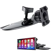 Epronic CD Slot 17mm Ball Adapter GPS Mount for Carplay Screen, 4-Button Lock Compatible with 7-1...