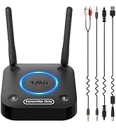 1Mii B06TX Bluetooth 5.3 Transmitter for TV to Wireless Headphone/Speaker, Bluetooth Adapter for ...