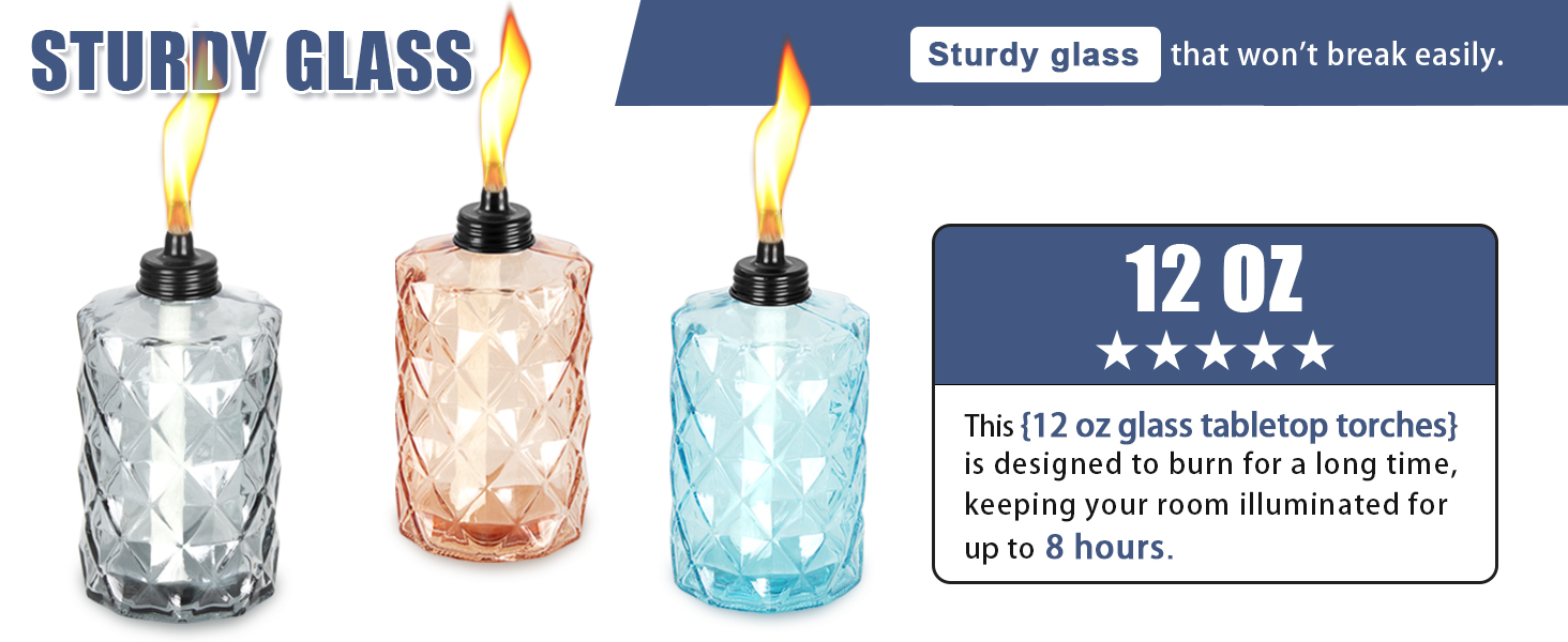 outdoor torches with 4 prong stake