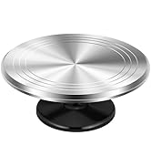 Kootek Aluminium Alloy Revolving Cake Stand 12 Inch Rotating Cake Turntable for Cake, Cupcake Dec...