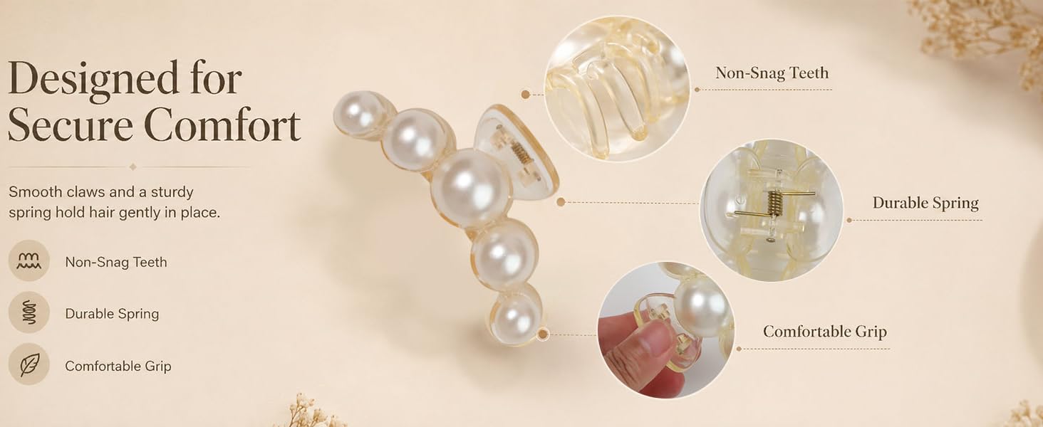 pearl claw clip