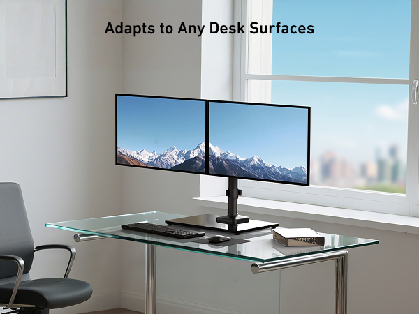 double monitor mount