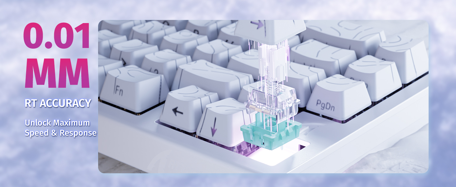 ATTACK SHARK X68HE Magnetic Mechanical Gaming Keyboard with 0.01 mm RT accuracy