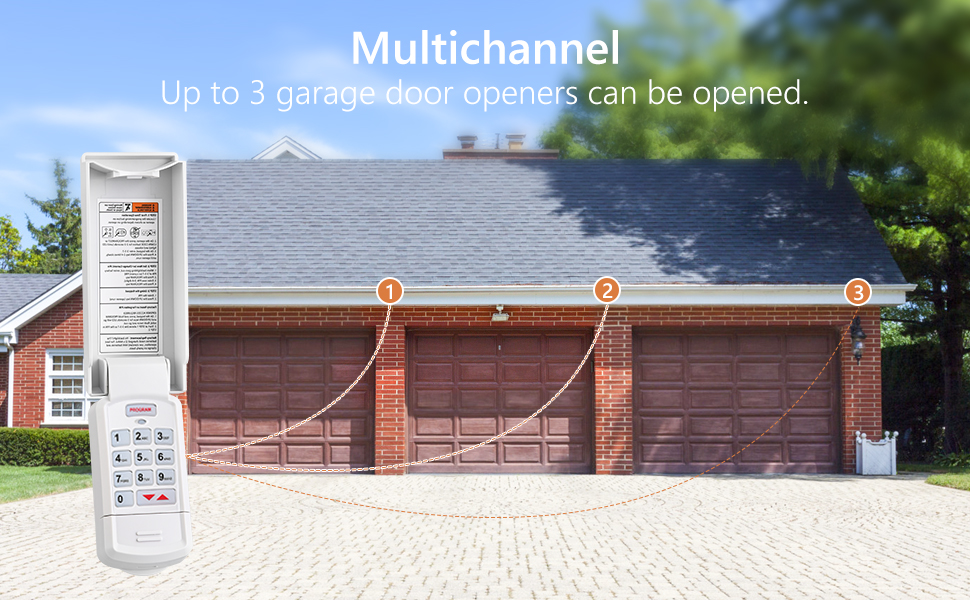 Garage door wireless keypad