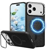 Fofvccv Magnetic Heat Dissipation Case for iPhone 18 Pro Max KJ Black | Compatible with MagSafe, ...