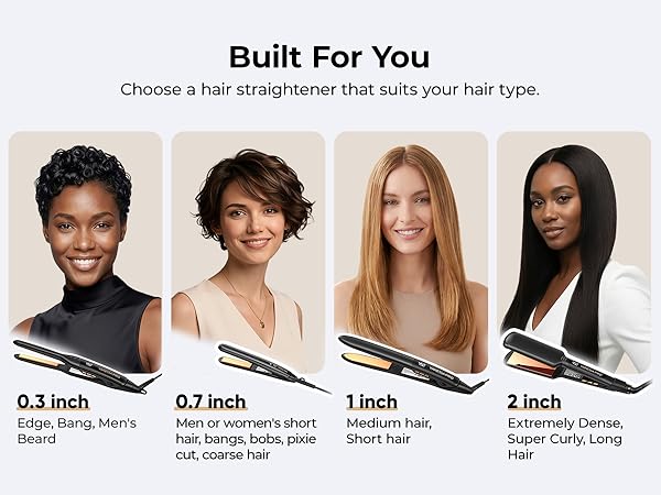 A TRULY100% PURETITANIUM IRON FOR HEALTHY STYLING.