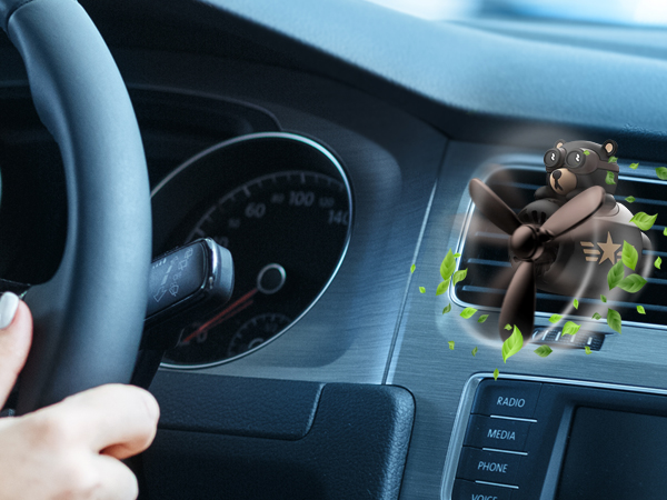 automotive decor automotive gifts for new car owners teddy bear air freshener for car oil scent 