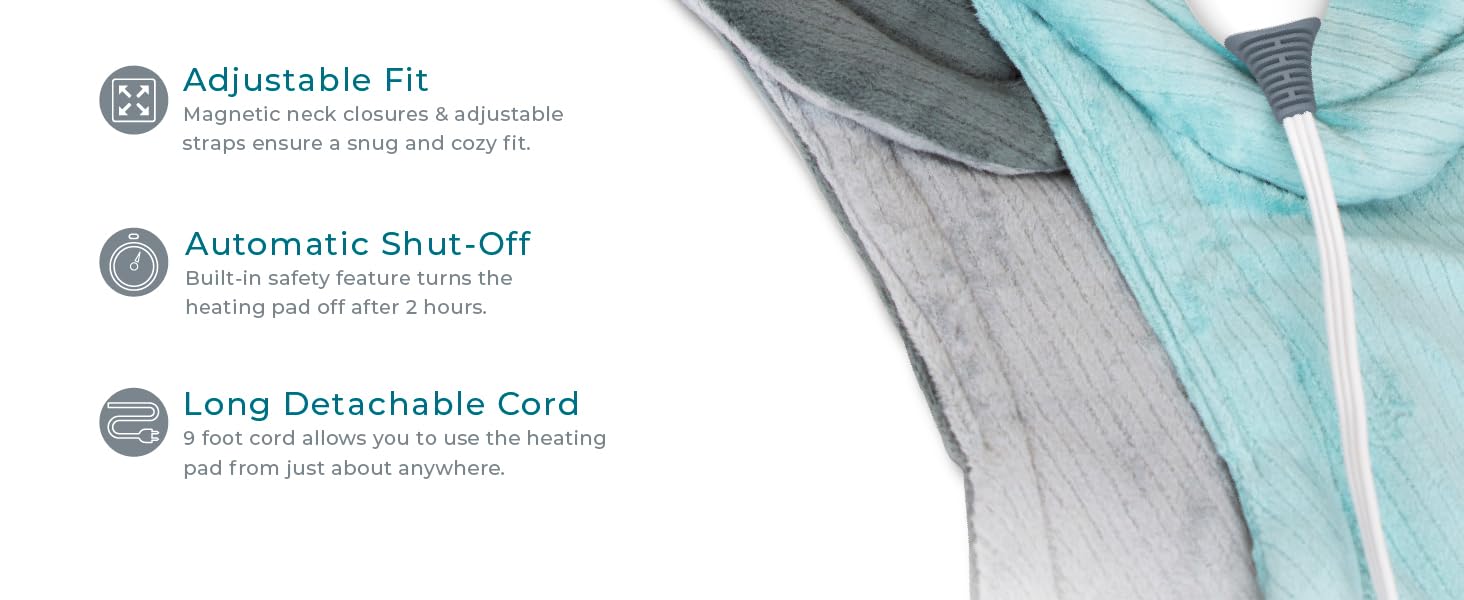 thoughtfully designed instaheat ultrasoft micromink soothing heat auto shut off led machine washable