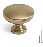 homdiy 20 Pack Champagne Bronze Cabinet Knobs Champagne Gold Round Dresser Drawer Knobs for Cabin...