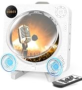 Desobry Home CD Player with Speakers, Bluetooth CD Player Portable with Remote Control FM Radio D...