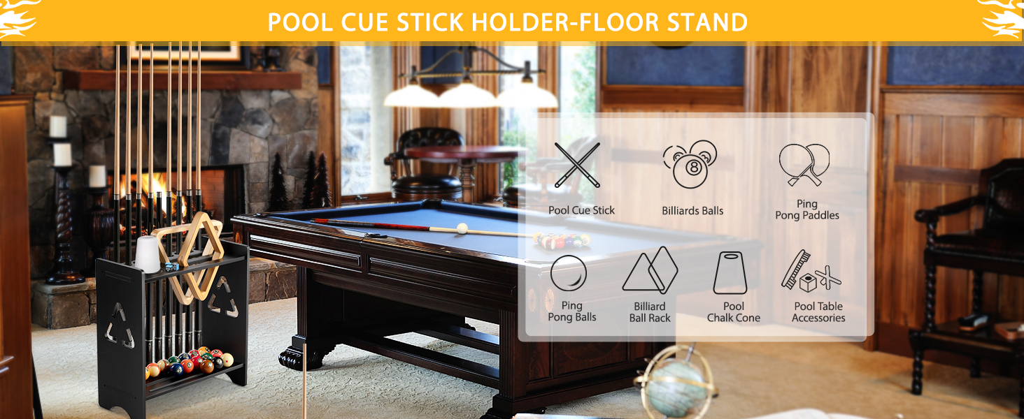 POOL stick holder