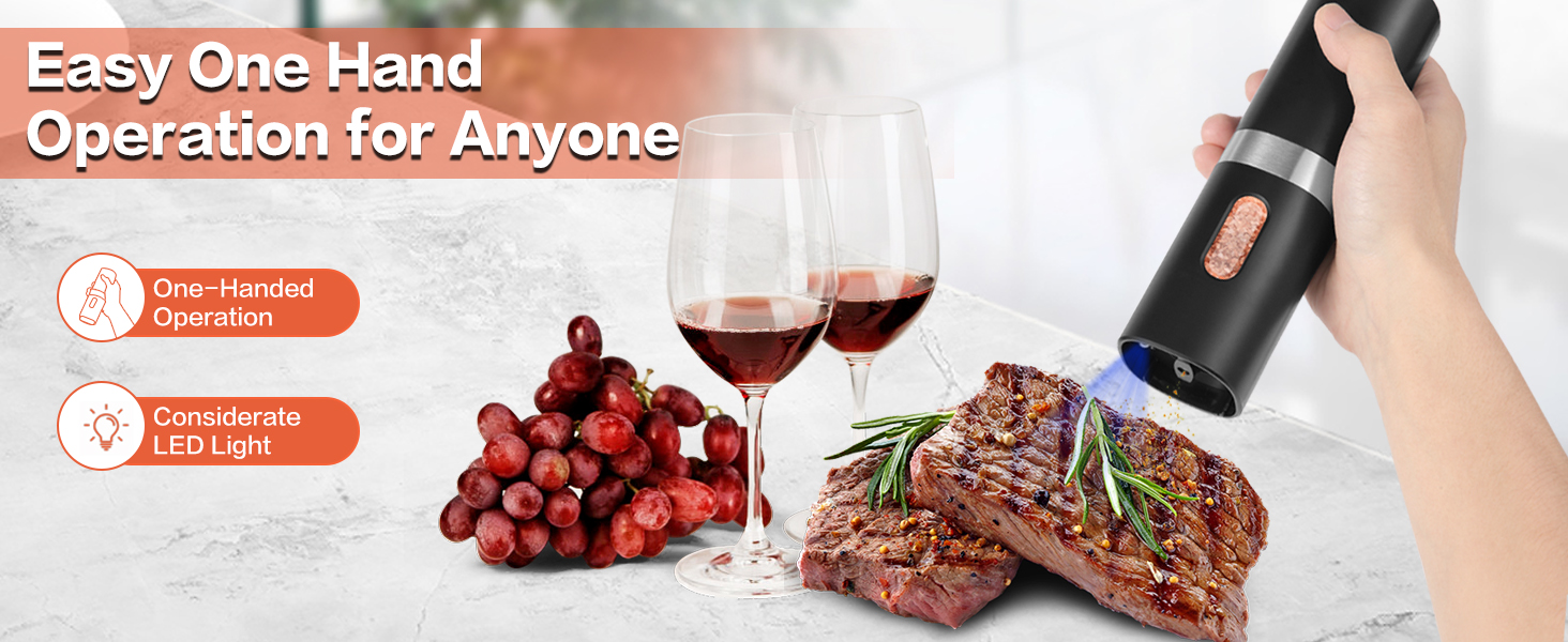 automatic salt and pepper grinder set