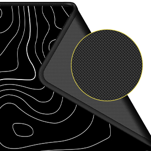 mouse pad mat desk mousepad large gaming xxl xl big extended black white topographic pc computer 