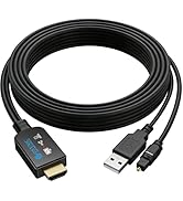 eSynic 192KHZ eARC to Optical Converter-Integrated Cable Designed-5 ft Long-USB Powerd eARC/ARC A...