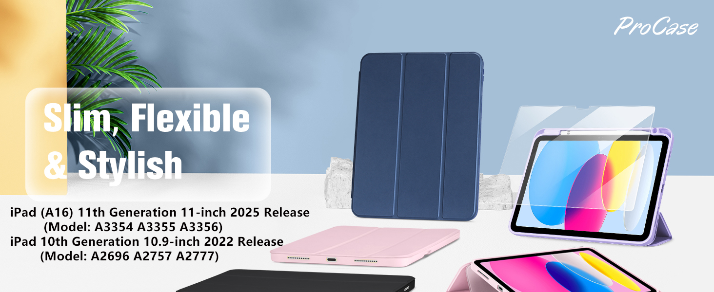 iPad 10th Gen Case Soft TPU Case with Screen Protector