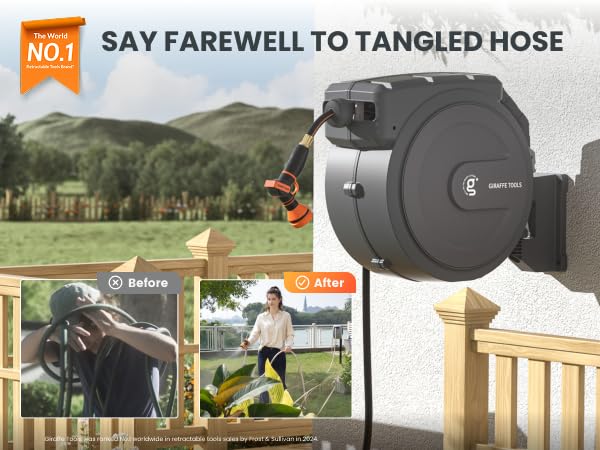 retractable garden hose reel