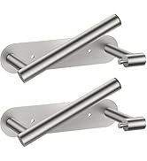 FORIOUS Toilet Paper Holder, Adhesive or Screw Wall Mount Pivoting Tissue Roll Holder for Bathroo...