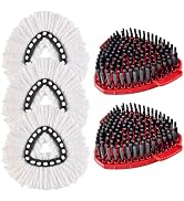 3PCS Mop Heads Replacements for OCedar, 2PCS Scrub Brush Compatible with O Cedar EasyWring 1 Tank...