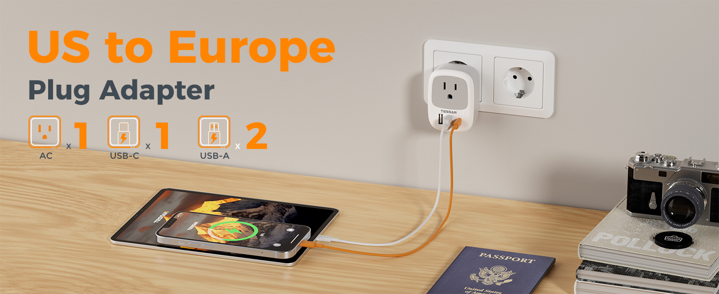 European Travel Plug Adapter