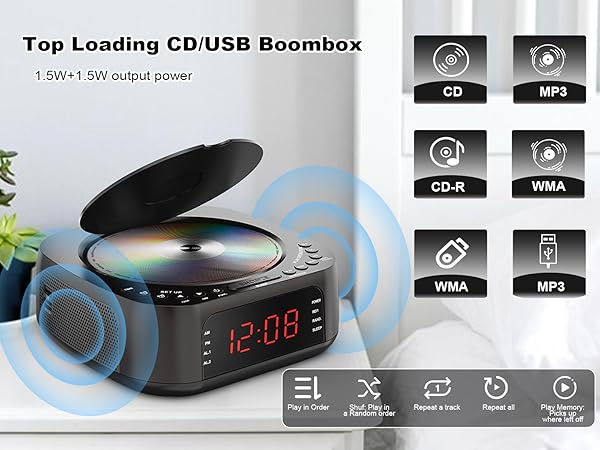 Top Loading CD boombox