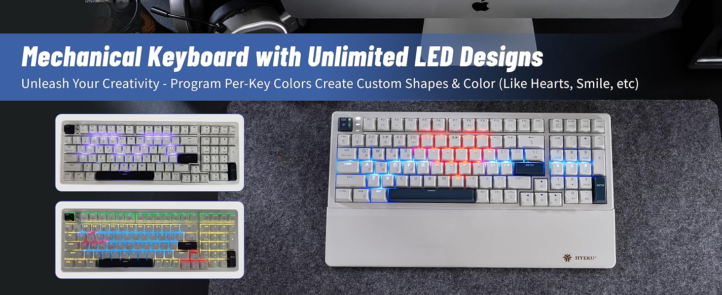 Mechanical Keyboard with Unlimited LED Designs