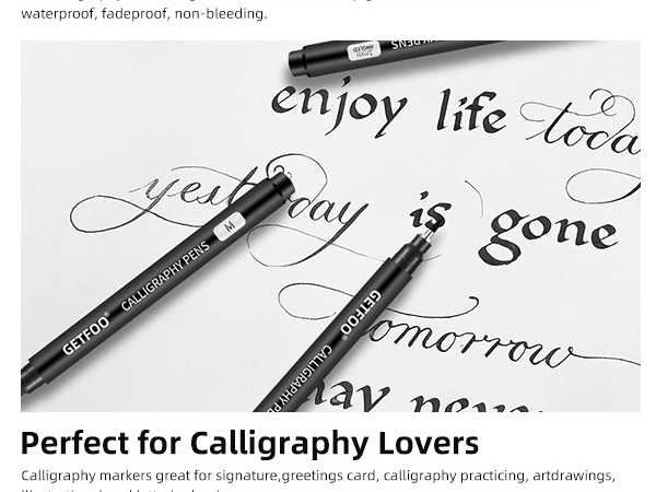 Calligraphy Pens for Writing, Brush Pen Calligraphy Set Calligraphy Brush Pens, Hand Lettering Pen 