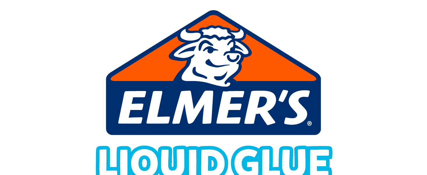 elmers liquid glue pourables slime sticky activity kids school blue orange kindergarten teacher gue