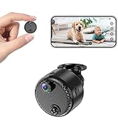 VIDCASTIVE 4K Mini WiFi Indoor Camera Wireless Nanny Cam with Night Vision, AI Motion Detection, ...