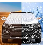 LAMA Magnetic Car Windshield Cover for Ice and Snow, Snow Cover with Side Wing Mirror Cover, Wate...