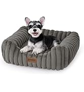 ZOMISIA Small Dog Beds for Small Dogs - Washable Cat Beds for Indoor Cats, Rectangle Orthopedic P...