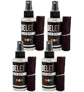 Delete Screen Cleaner Spray Kit, 4 Pack, 2oz Bottle and 12