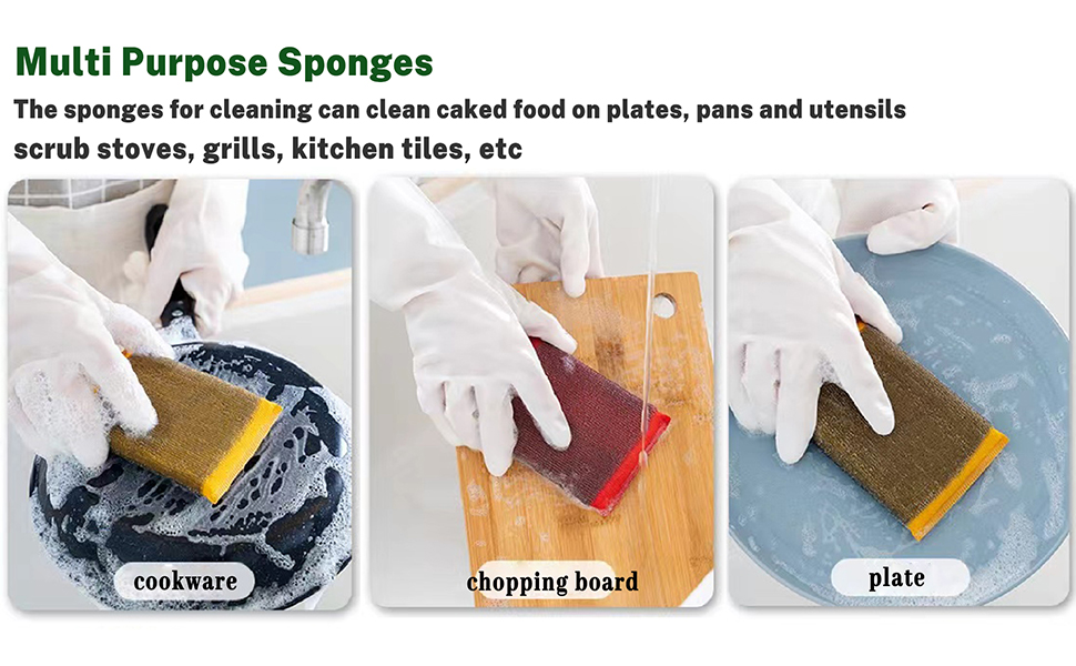 Kitchen Scrubbers Dish Sponges
