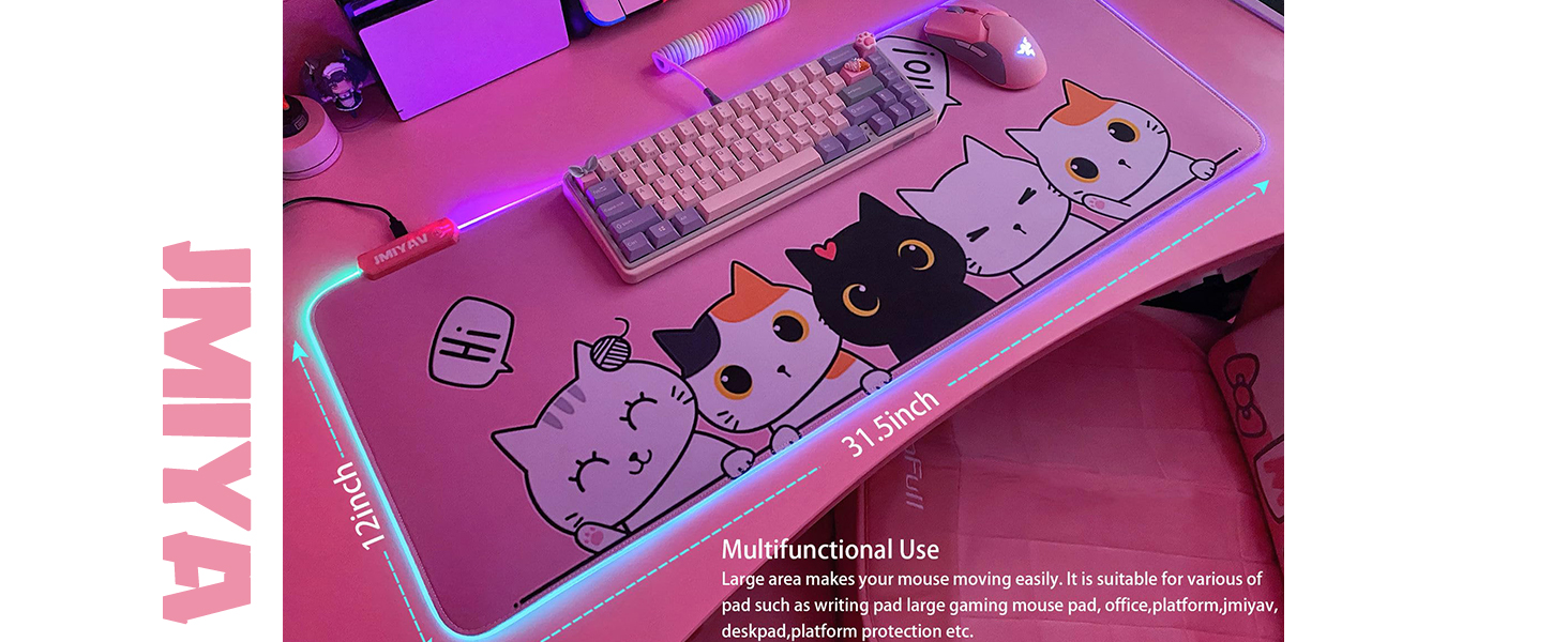 pink mouse pad
