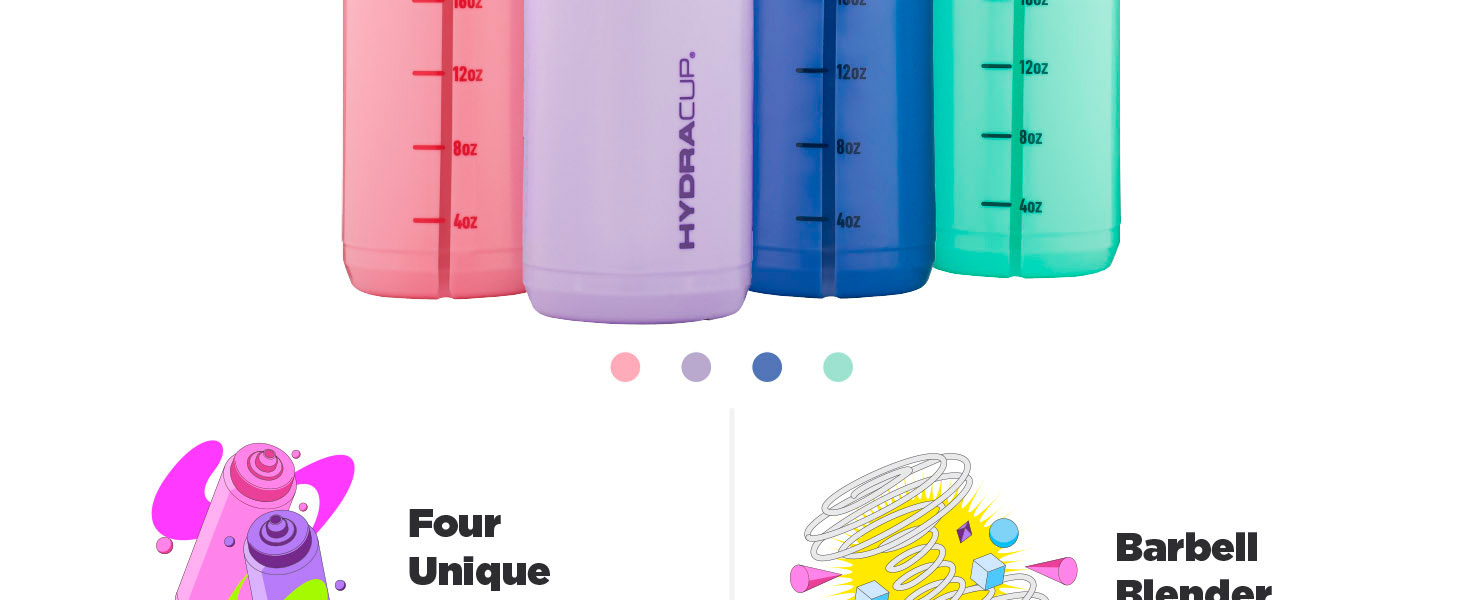 Hydra Cup Sport 32 oz Squeeze Water Bottles