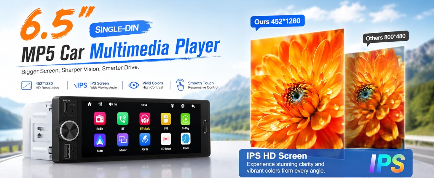 IPS touchscreen
