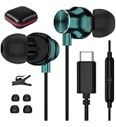 USB C Headphone Wired Earbuds for Samsung S26 Ultra S25 FE S24 Ultra A17 A16 S23 in-Ear Noise Iso...