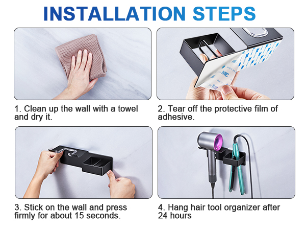 hairdryer holder for bathroom