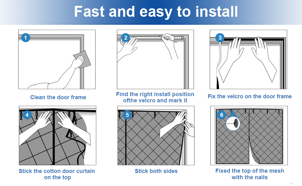 Magnetic Garage Screen Door