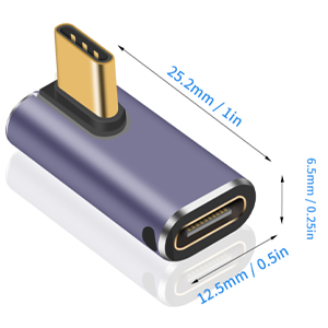 usb c 90 degree adapter