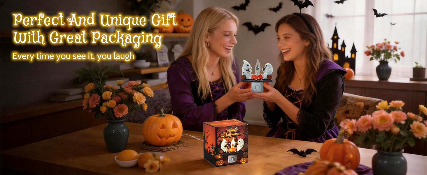 Halloween Ghost camp fire nightlight |
