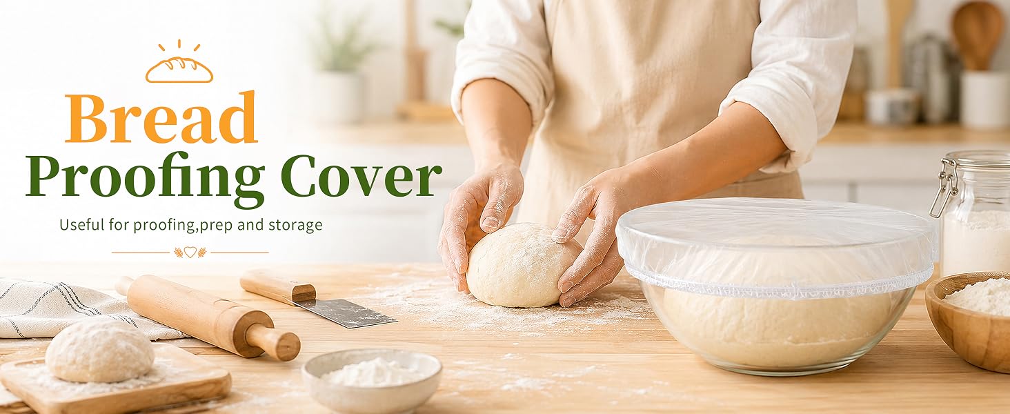 100/200Pcs Bowl Covers for Bread Proofing