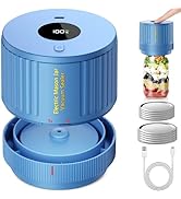 LOVE MOMENT Electric Mason Jar Vacuum Sealer Kit for Wide Mouth and Regular Mouth Mason Jar - Blue