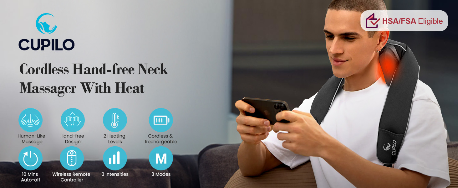  neck massager with heat