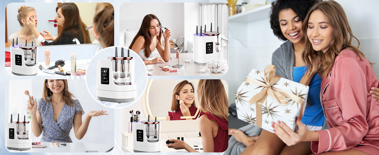 electric make up brush cleaner