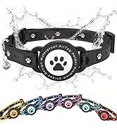 Airtag Cat Collar Breakaway, Reflective Cat Collar with AirTag Holder and Bell, Compatible with A...