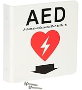 AHS American Hospital Supply AED Sign | 6 x 6 in., Wall Mounting Medical Sign with Double Sided D...