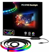 ZIWJGPCCV LED Backlight for Gaming Monitors, Real-Time Screen Sync, Fits 27-32 inch Displays, Com...