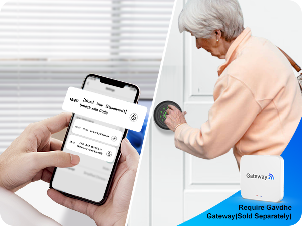 Thumb print Door knob View unlock Record